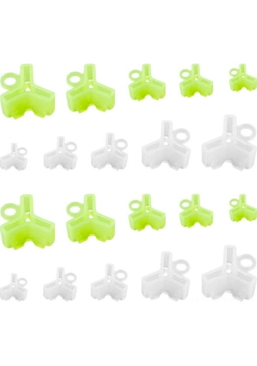 Mufunye 150 Adet Siyah Üçlü İğne Koruması - 1 2 3 4 5 Boyutları - Balık İğnesi Koruyucu Aksesuar Seti