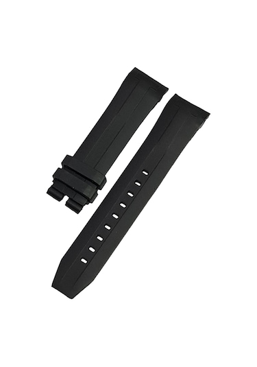 Tissot Seastar T120417 Uyumlu Siyah Silikon Saat Kordonu