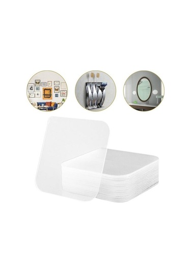 Pazly Şeffaf Çift Taraflı Bant, Nano-lantlı Su Geçirmez Duvar Çıkartması, 100 Adet, Kolay Uygulama