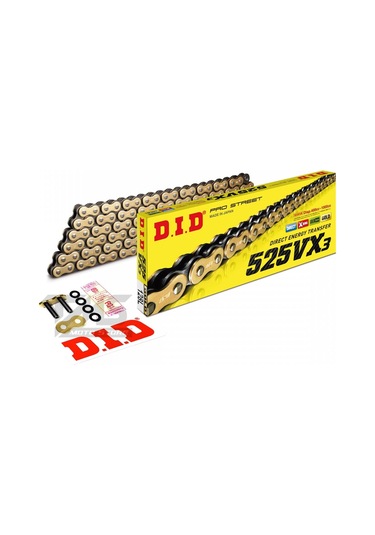 Dıd Çelik Zincir 525-124l Vx3 X-rıng 2008-2012 Honda Cbf 600