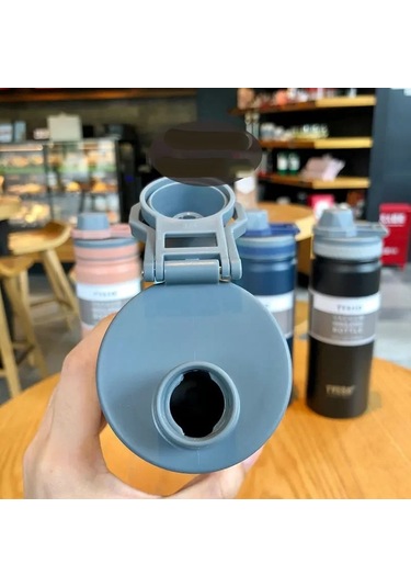 Lixiaqu01 530 Ml Tyeso Termos Paslanmaz Çelik Termos Yalıtımlı Beyaz