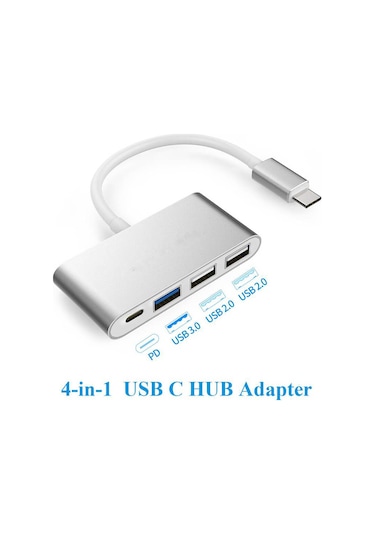Type-C 3.1 Usb Hub - Usb C to 2xUsb 2.0 , Usb 3.0 Çoklayıcı