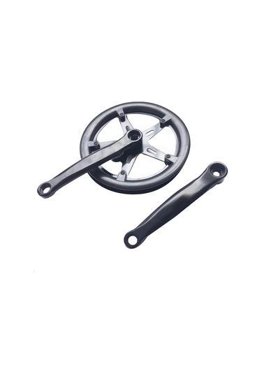 Dinosaurs 46t Yol Bisikleti Krank Seti Tek Hız 170mm Bisiklet Aynakol Içi Boş Diş Plakası Bisiklet Krank Seti Dişli Bisiklet Aksesuarları Altın