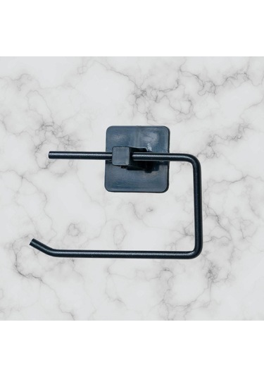 Kendiliğinden Yapışkanlı Siyah Paslanmaz Metal Kapaksız Tuvalet K Diğer