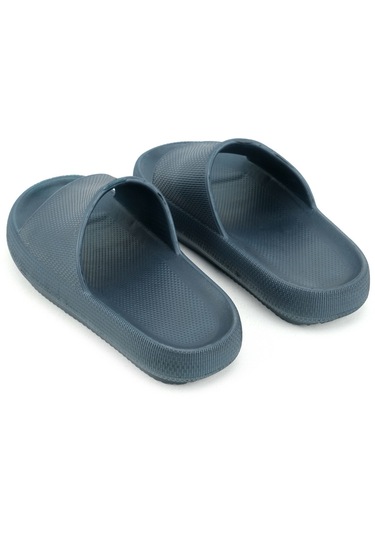 Gezer Yazlık Erkek Eva Banyo Bahçe Islak Zemine Uygun Terlik Lacivert