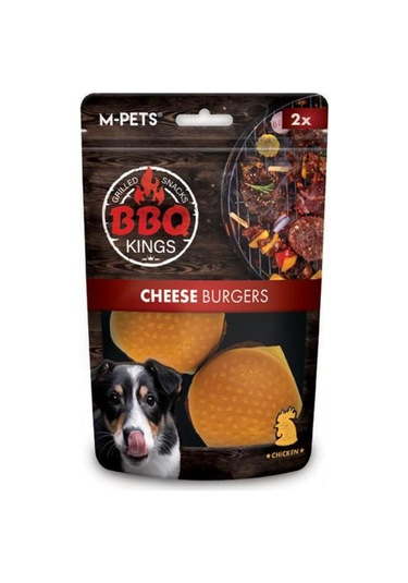 M-pets Bbq Kings Cheese Burger Tavuklu Köpek Ödül Maması 130 Gr 2 Adet