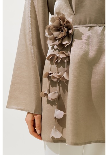 Çiçek Salkımlı Kemer Vizon Vizon