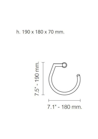 Havluluk Starlight Lisa Kristal / Altın 85540o Beyaz