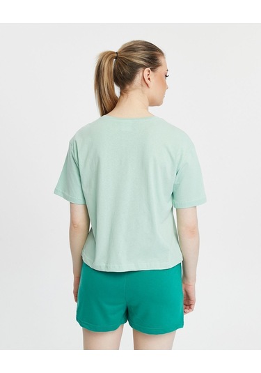 Bella Dossi Pamuklu Kısa Kollu Baskılı Kadın Şortlu Yazlık Pijama Takımı Mint Mint Yeşili