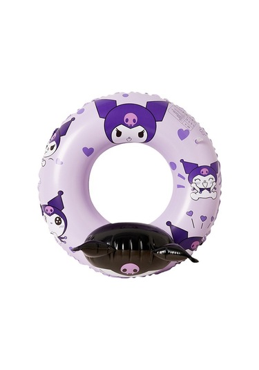 Kuromi Baskılı Sevimli Devrilmez Yüzme Simidi 70 Cm Mor