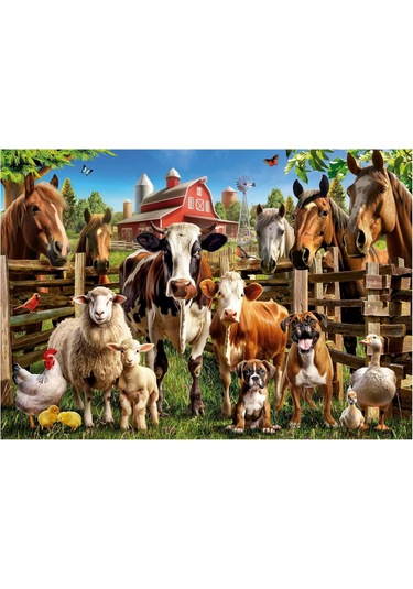 Educa 500 Parça Çiftlik Arkadaşları Hayvan Puzzle - 19905 - Farmyard Buddies