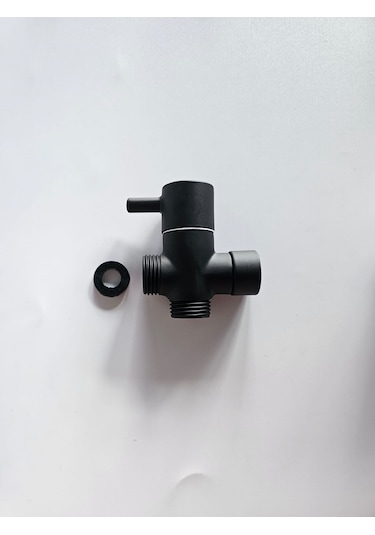 Pirinç Yarım Parmak Siyah Robot Duş Yönlendiricisi Siyah