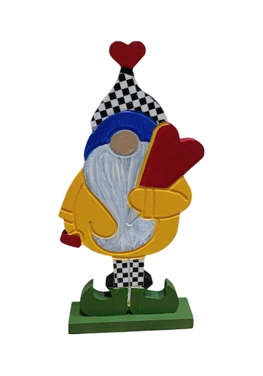 Noel Baba Gnome Ahşap Dekor - Yılbaşı, Noel, Özel Etkinlik