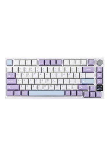 Ajazz Ak820 Pro White Purple Gift Switch Rgb Kablosuz Hotswap Mek