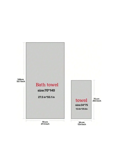 Xiyyadms Hızlı Kuruyan Mikrofiber Havlu - Banyo, Plaj Ve Seyahat İçin Yumuşak Havlu Seti Mor