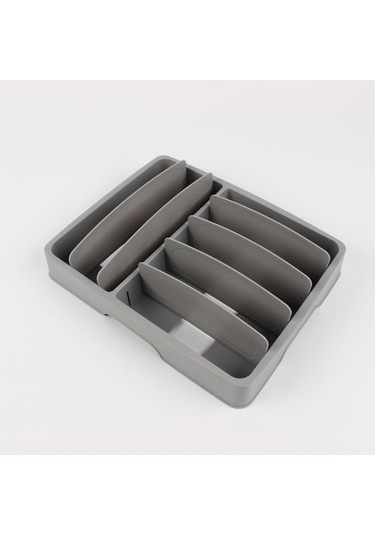 Yifomall Mutfak Rafı İçin Ayarlanabilir Plastik Kapak Depolama Kutusu - Taze Saklama Ve Düzenleme Fonksiyonuyla Çeşitli Kapakları Saklayın Gri Diğer