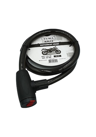 Yuma Motosiklet Kilidi YM-735 120cm 20mm