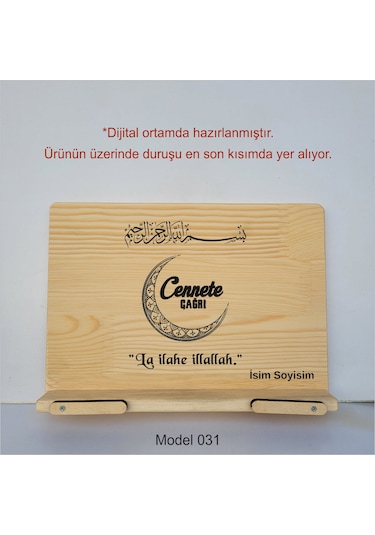 Münzevi Masaüstü Ahşap Rahle/tablet/kitap Tutucu-model0031