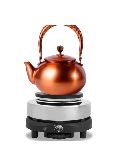 Jzcat Taşınabilir Elektrikli Tezgah Sobası Çay Kahve Mutfak Bej Altın - Gümüş