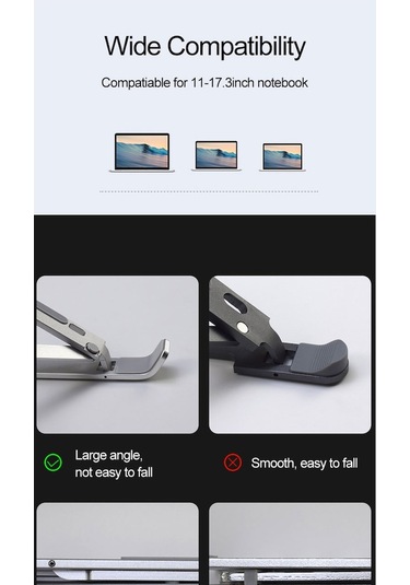 Smartgift Ayarlanabilir Alüminyum Notebook Laptop Standı