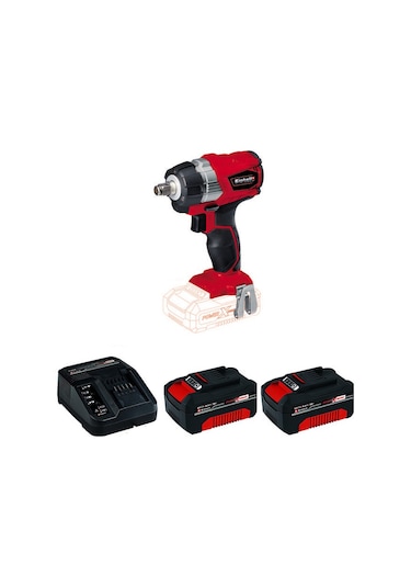 Einhell TE-CW 18 Lİ BL Akülü Şarjlı Somun Sıkma Kömürsüz + 2x4.0AH Starter Kit