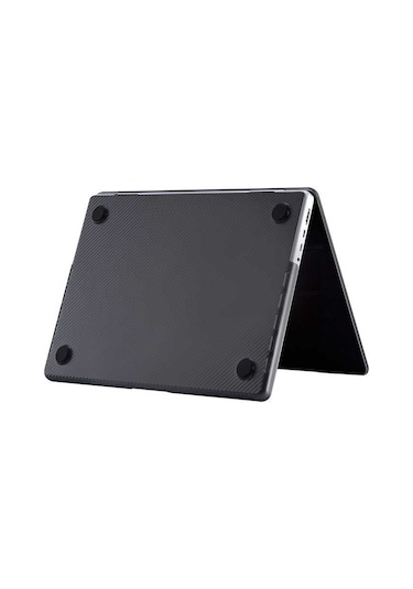 Macbook Uyumlu Pro 16.2' 2021 M1 A2485 Karbon Fiber Desenli Kapak 001