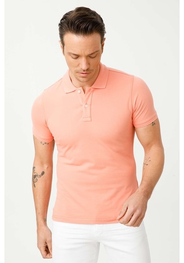 Igs Standart Erkek Polo Yaka Tişört Yavruağzı