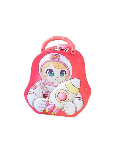 Astronot Temalı Pembe Kumbara