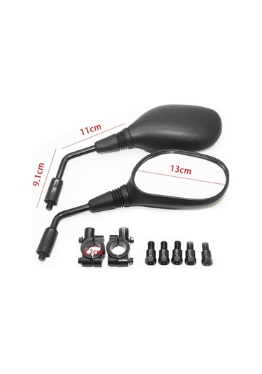 Besthome1 Çok Amaçlı Motosiklet Ve Atv Arka Aynası: Şok & Korozyona Dayanıklı, Yüksek Netlikte, Sağlam, Uygun Tüm Motosiklet &