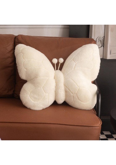Suntek Kelebek Şeklinde Yastık Hediyesi Rahat Sevimli Yatak Turuncu