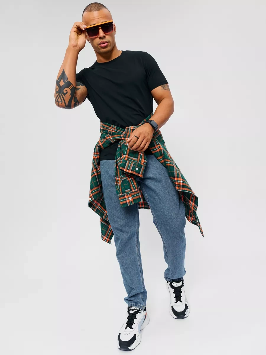 Otk Proızvodstvo Temel Tişört Düz Pamuk 197805470 Siyah