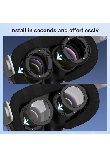 Pazly Startrc Oyunları Meta Quest 3 Vr Gözlükler İçin Çizilmez Halka Lens Miyop Dioptri 6.0-7.0 / Astigmatizma 0.5-2.0