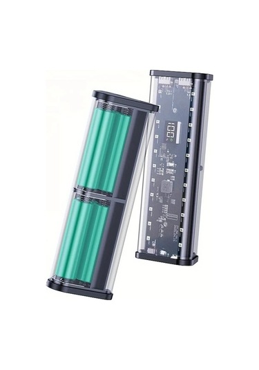 Xuweiwei Şeffaf Ayrılabilir 6 Bölümlü 18650 Kaynaksız Yatak Mobil Kiti Turuncu A6 Kamp Işığı İle