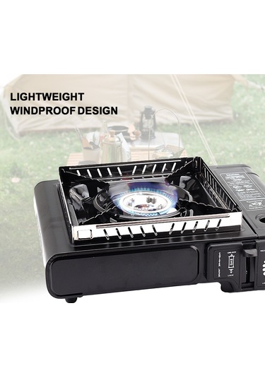 Cbtx Outdoor Gaz Sobası Ön Cam Rüzgar Geçirmez Enerji Tasarrufu Anti-pas Yüksek Mukavemetli Paslanmaz Çelik Kamp Brülör Ön Cam Açık İçin Çok Renkli