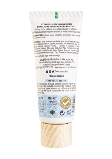 Bee'o Apicare Propolisli Güneş Sonrası Kremi 80 ML