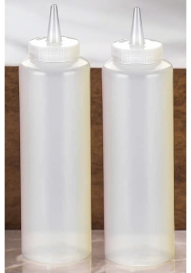 500 Ml. Fişek Sosluk Yağdanlık 5 Adet Şeffaf