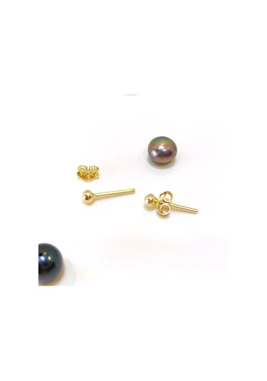 Altınofisi 3 MM Nokta Vidalı Top Küpe 14 Ayar