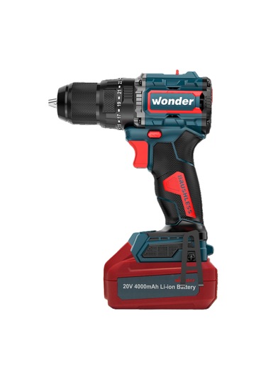 Wonder WAM26S4 20V 4.0AH Li-ion Çift Akülü Kömürsüz Darbeli Matkap