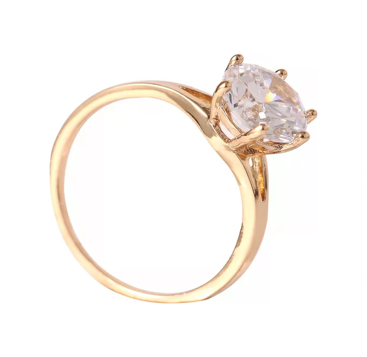 Xuping İnce Taşlı Altın Kaplama Nişan Yüzüğü 219968934 Diğer