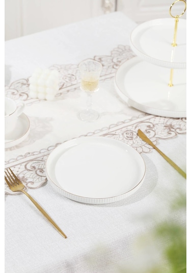 Acar Sierra 6 Kişilik 20 Parça Brunch Seti - Gold