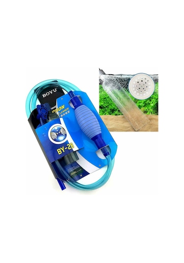 Yifomall Akvaryum Su Değiştirme Pompası - 20 Galon Kapasiteli Pvc Siphon Temizleyici