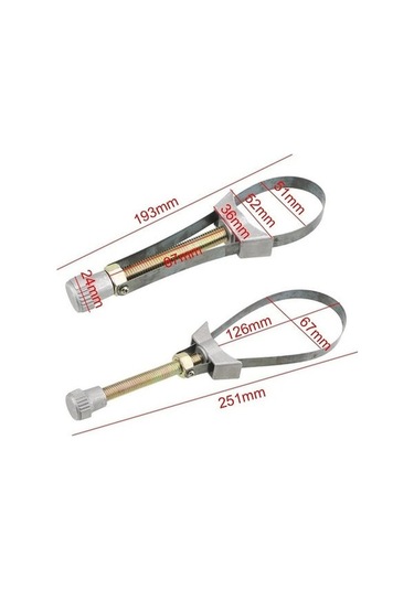 Geeksen Araç Yağ Filtresi Takım Aracı - Ayarlanabilir Çelik Bandlı Yağ Filtresi Somunu