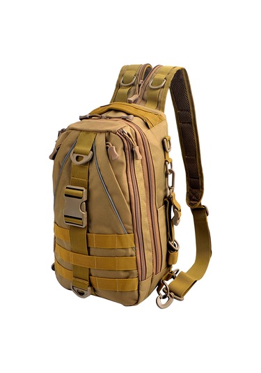 Çok Amaçlı Taktik Sling Paketi Sırt Çantası Açık Balıkçılık Haki
