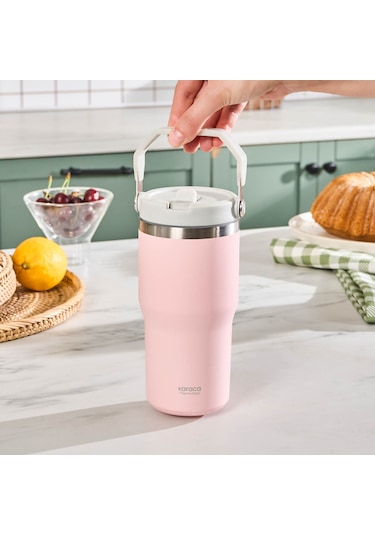 Karaca Star Ice Çelik Sızdırmaz Termos 550 ML Pembe