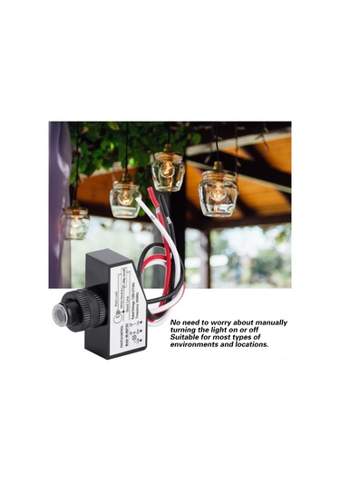 Tenfowee Enerji Tasarruflu 120-277vac 50/60hz Işık Kontrollü Anahtar, Led Ve Fosforlu Ampuller İçin Uygun, Ip65 Yağmur Dayanıklı Nk-bb/f265