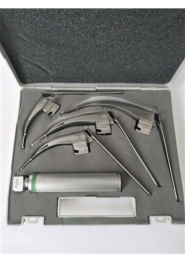 Archer Fiber Optik Laringaskop Seti Flexi Zor Entübasyon 4 Blade