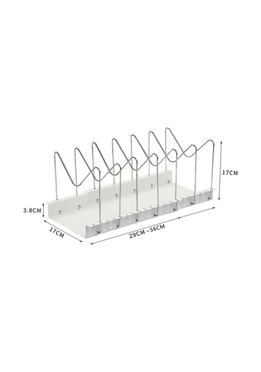 Suntek Tencere Tava Kapağı Tutucu Raf Kesme Tahtası Raf Tutucu