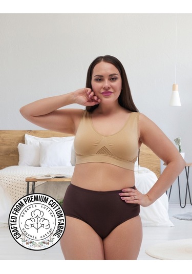 Alya Underwear Kadın Büyük Beden Külot Battal Full Brief, Yüksek Bel 5xl, 6xl, 7xl 5 Farklı Renk 1 Pakette Çok Renkli