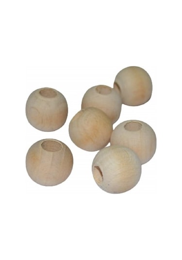 10 Adet 14 Mm Ahşap Boncuk