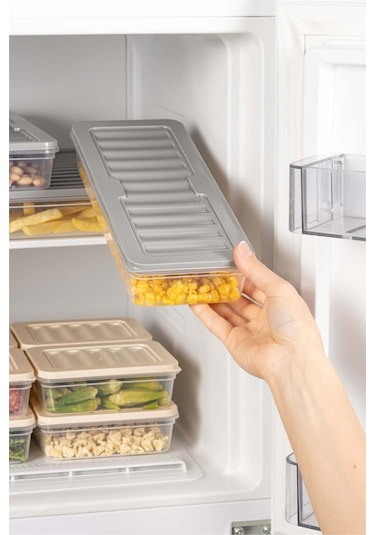 Ny Home 9 Lu Set Freshbox Mikrodalga Ve Difrize Uygun Saklama Kabı Gri